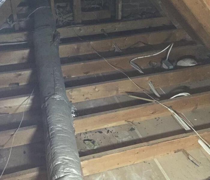 attic cleaned without insulation 